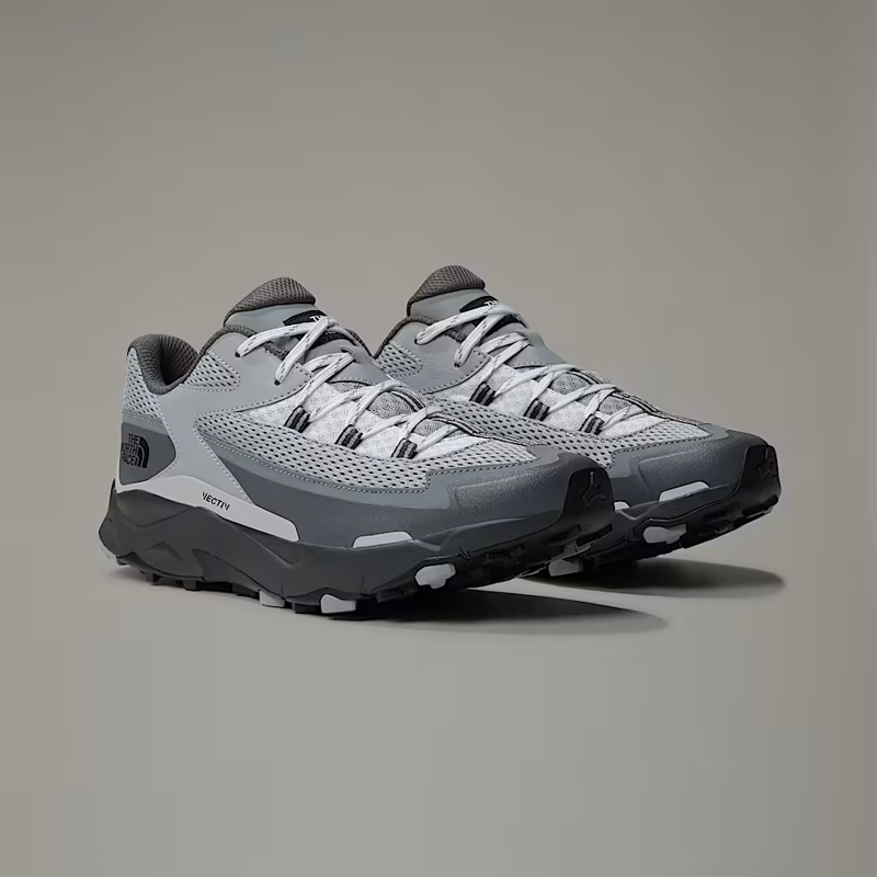 The North Face Men's VECTIV Taraval Hiking Shoes in High Rise Grey/Smoked Pearl-2
