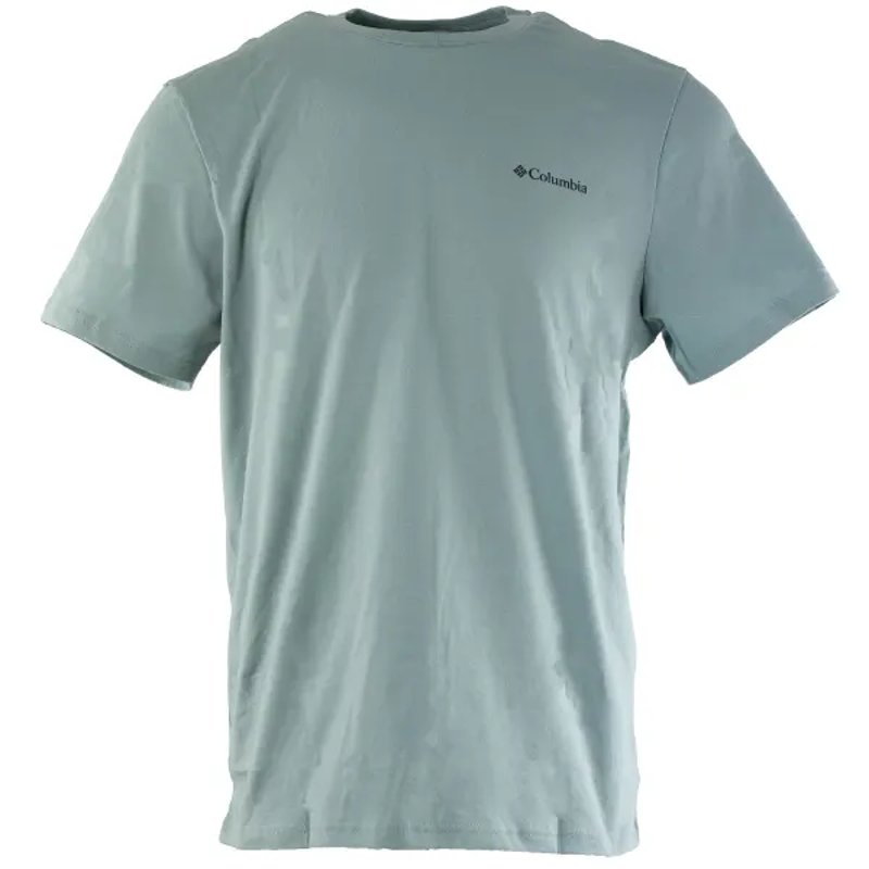 Columbia Men's CSC Outdoor Back Graphic Tee in Crushed Blue/Scoped View-1