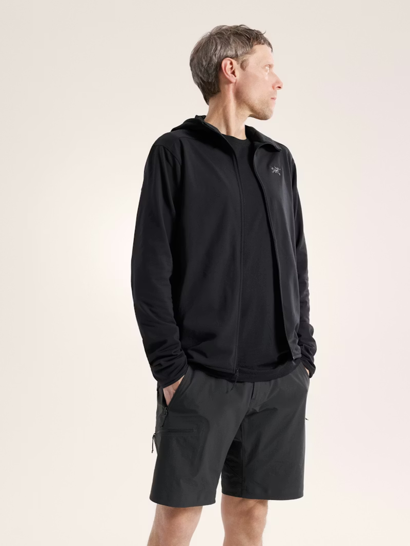 Arc'teryx Men's Kyanite Lightweight Hoody in Black-3