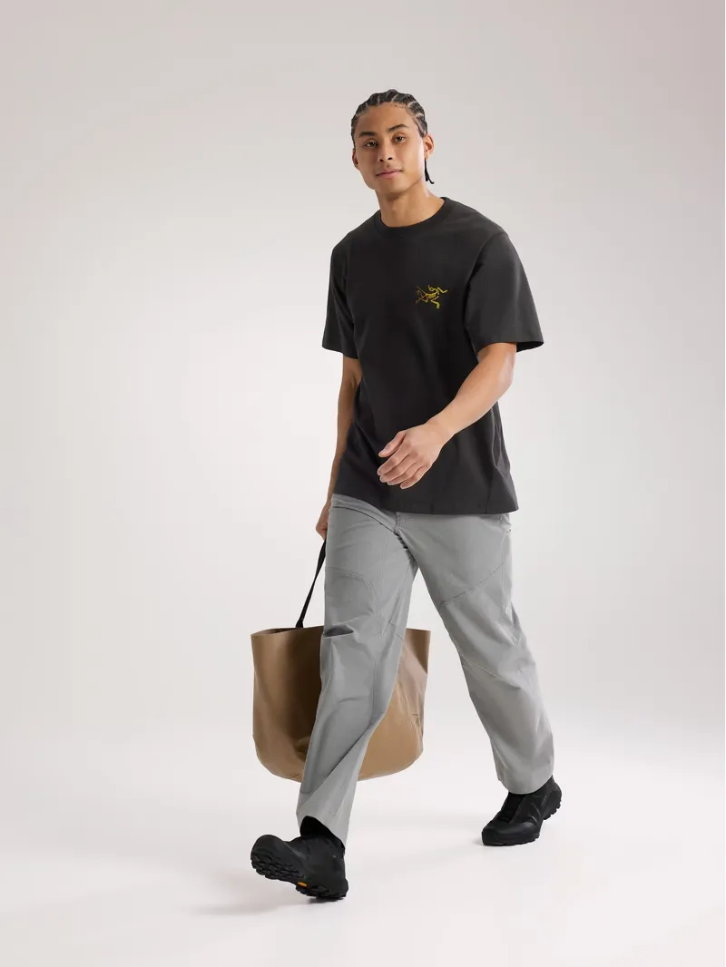 Arc'teryx Men's Kragg Cotton Logo Tee in 24K Black-5