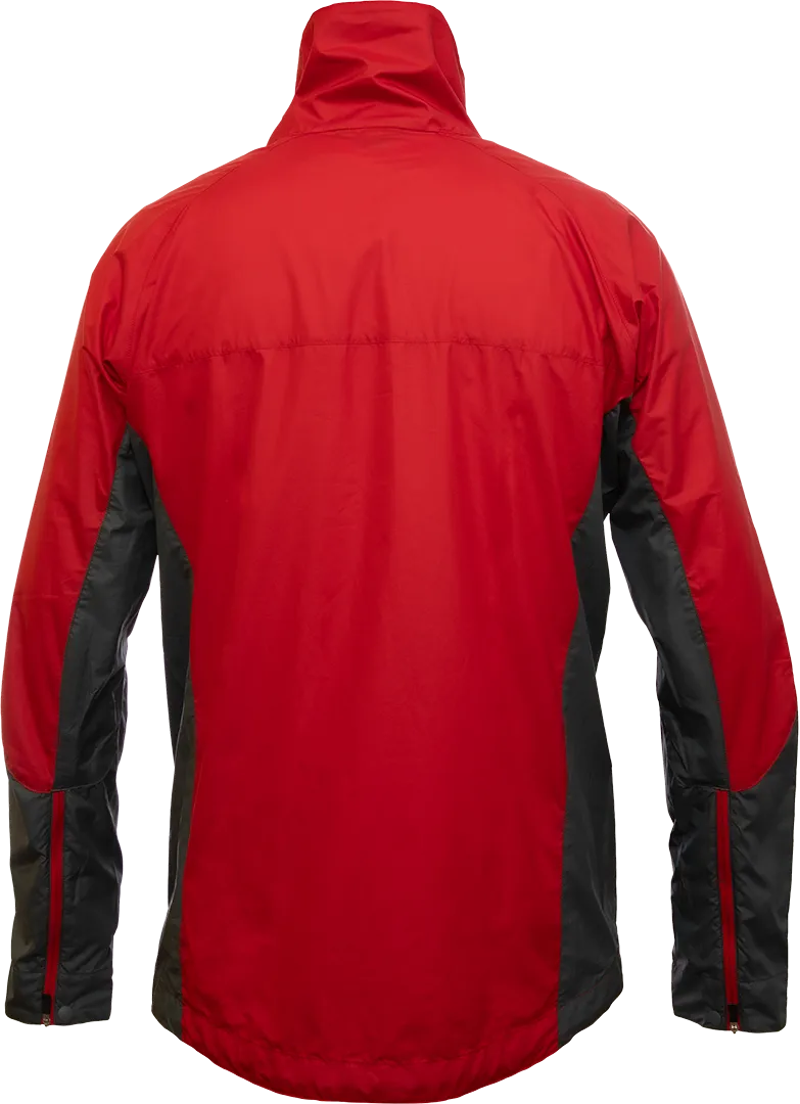 Paramo Men's Velez Windproof Jacket in Fire/Rock Grey-2