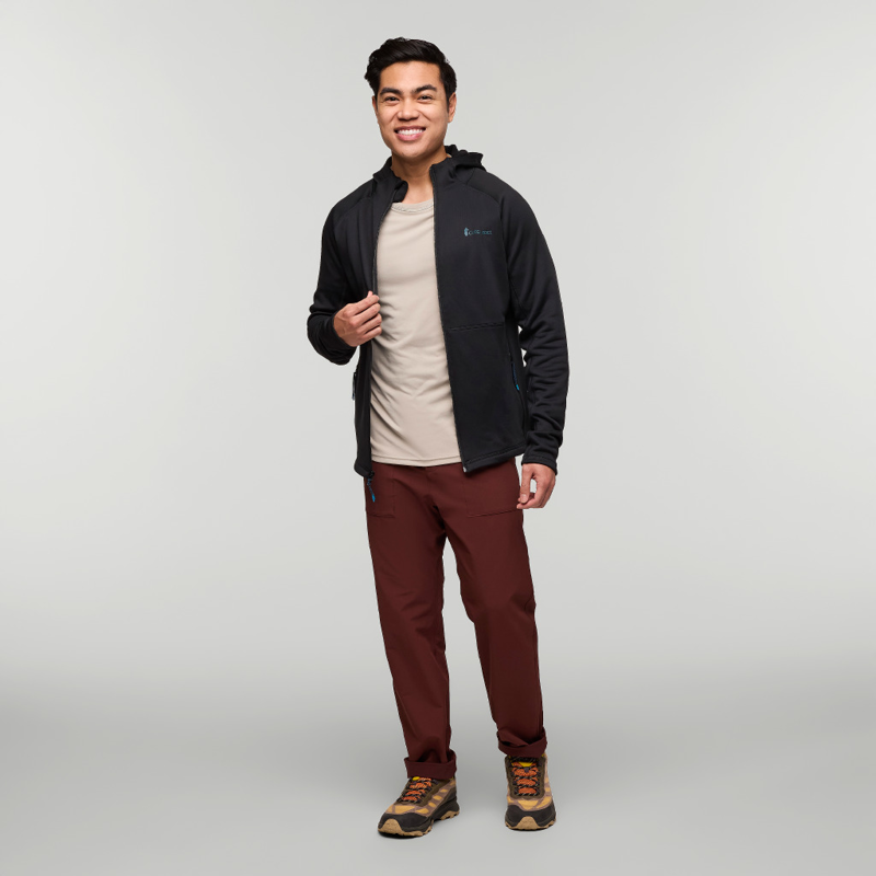 Cotopaxi Men's Tempa Fleece Hooded Jacket in Black-12