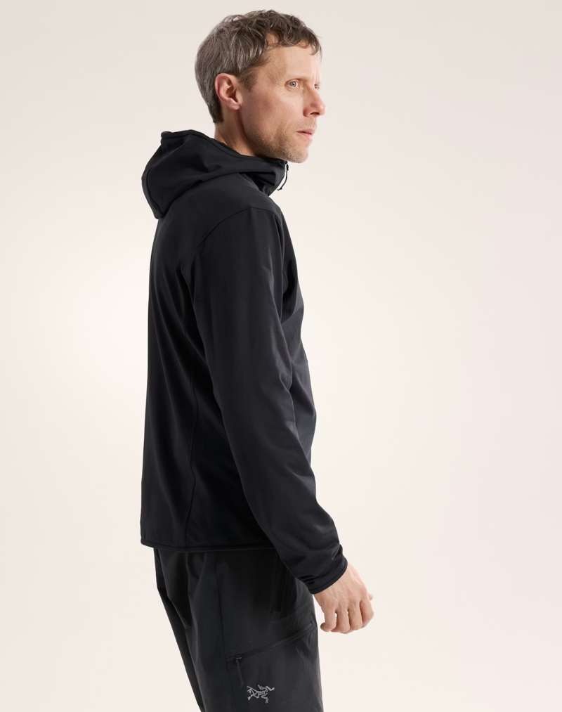 Arc'teryx Men's Kyanite Lightweight Hoody in Black-4