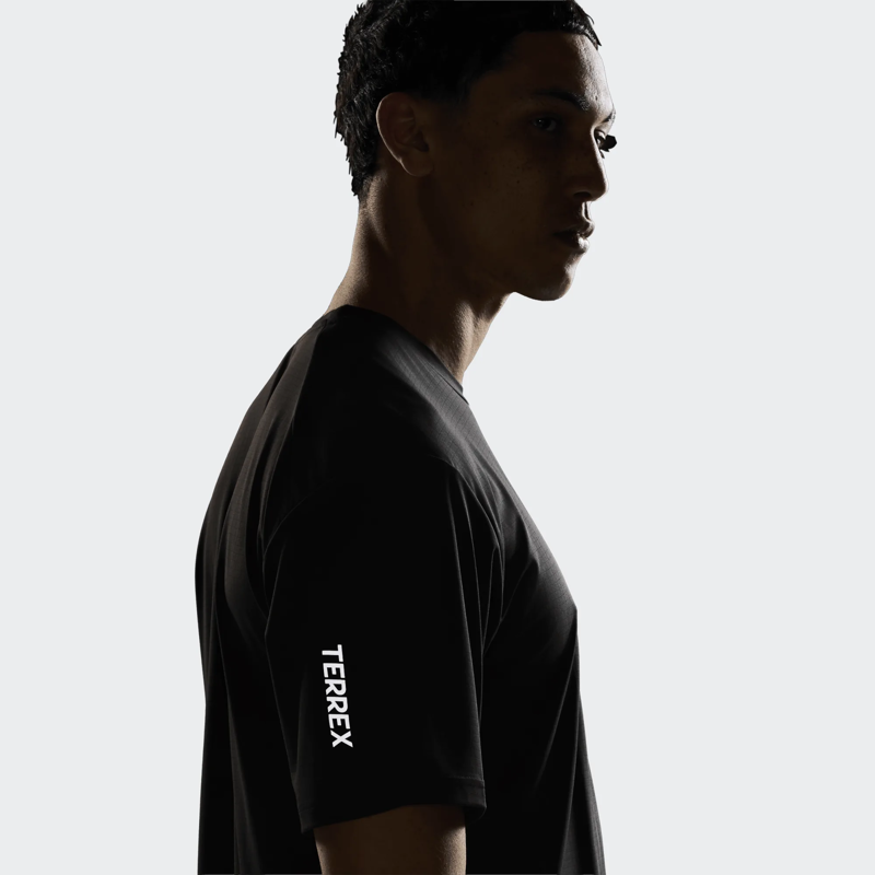 Adidas Men's MT Log Tech Tee in Black-6