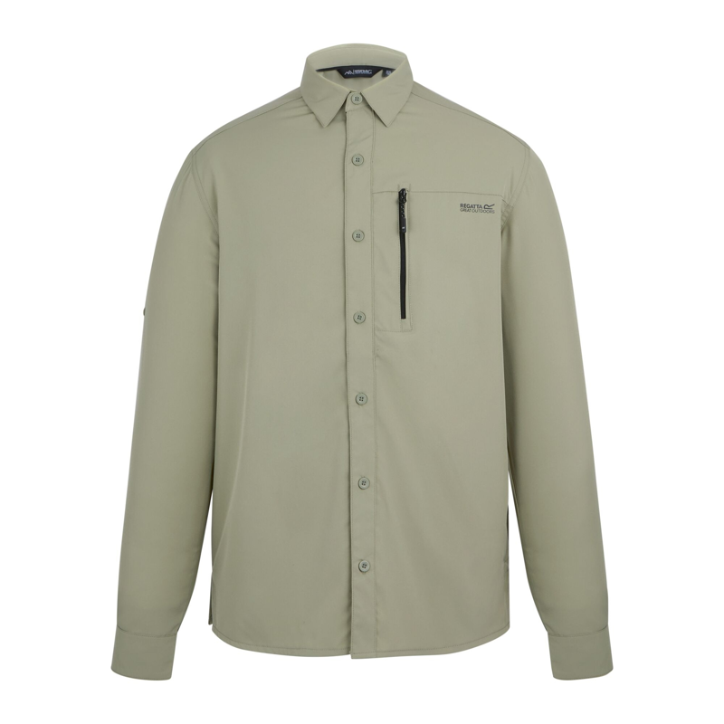 Regatta Men's Anti-Insect Travel Light Long-Sleeved Shirt in Abbeystone