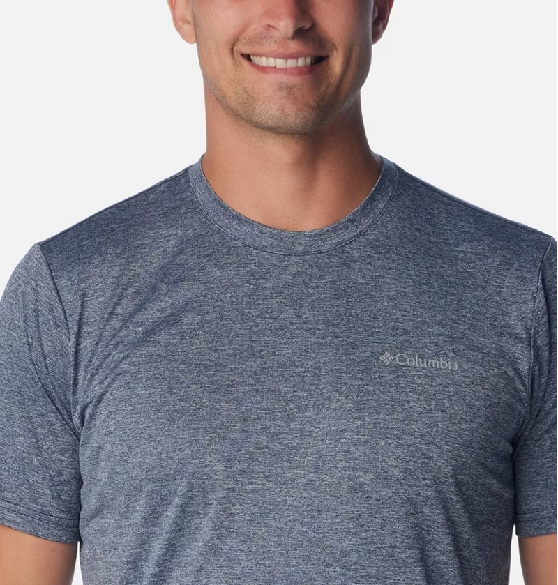 Columbia Men's Columbia Hike Crew Tee in Collegiate Navy Heather-4