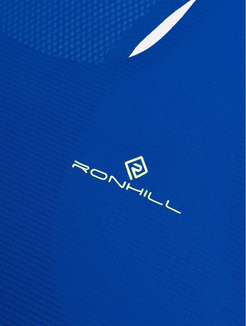 Ronhill Men's Tech Race Vest in Dark Cobalt/Fluo Green-2