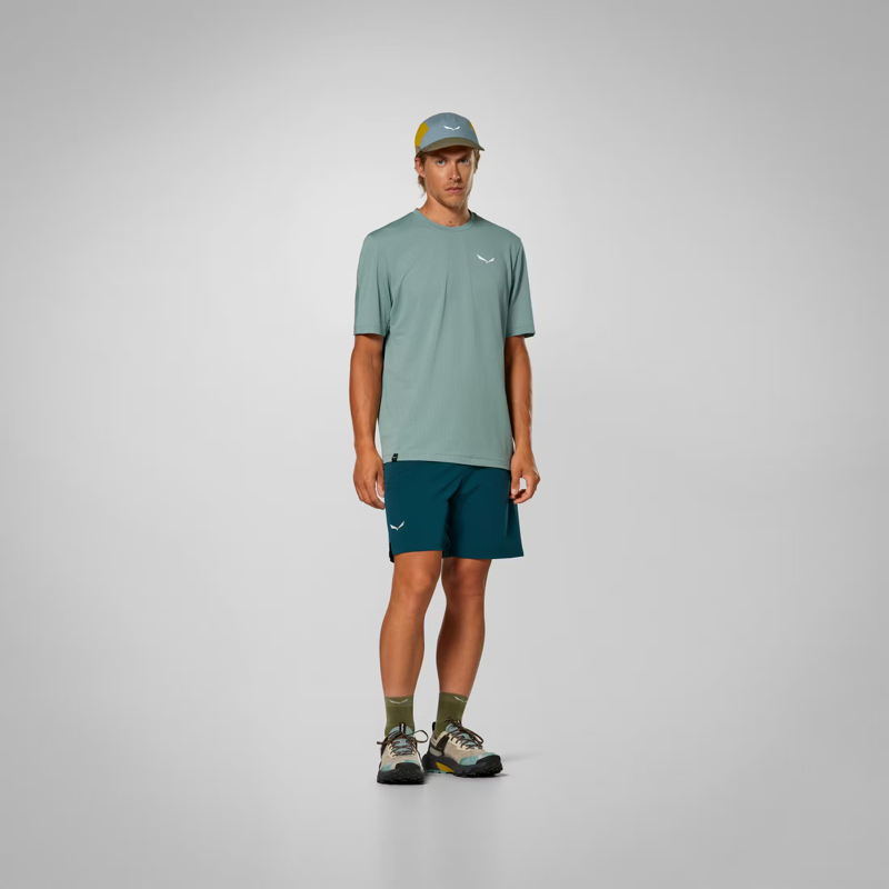 Salewa Men's Pedroc Durastretch Light Shorts in Pond Blue-5