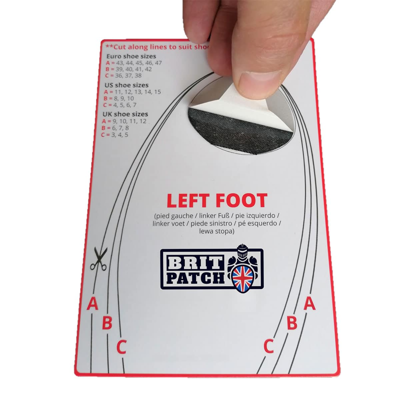 Brit Patch Big Toe Hole Preventer in White-1