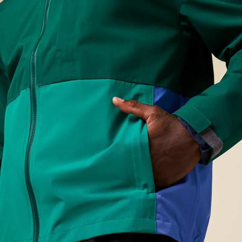 Cotopaxi Men's Cielo Rain Jacket in Kale and Malachite-2