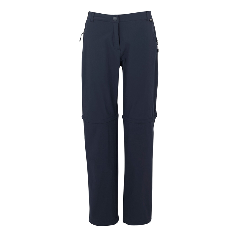 Regatta Women's Travel Light II Zip Off Packaway Trousers in Navy