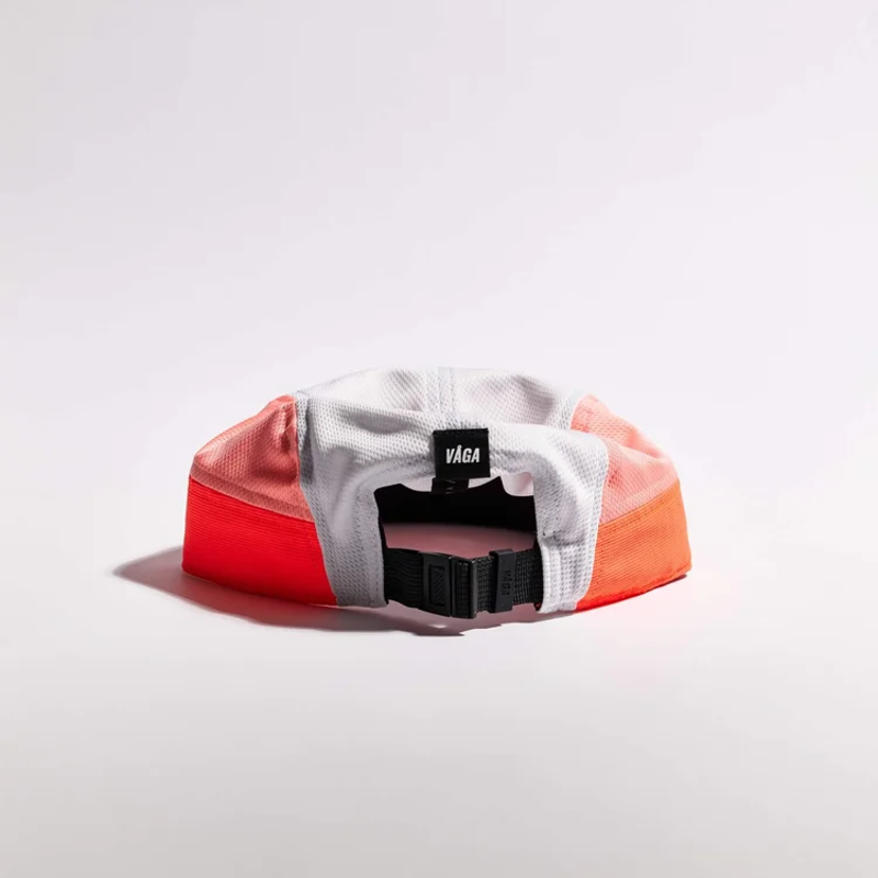 Vaga Club Cap in White/Coral/Neon Peach-2