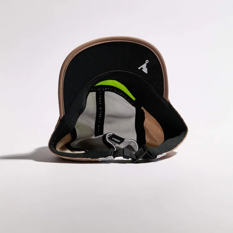 Vaga Club Cap in Taupe/Neon Yellow/Light Grey-3
