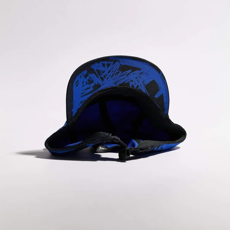 Vaga Scribble Cap in Electric Blue/Black-3