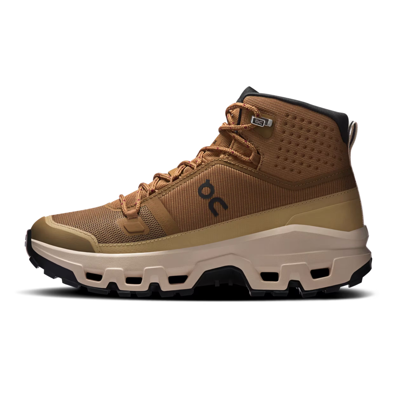 On Running Women's Cloudrock Mid Waterproof in Sphinx/Sand-1