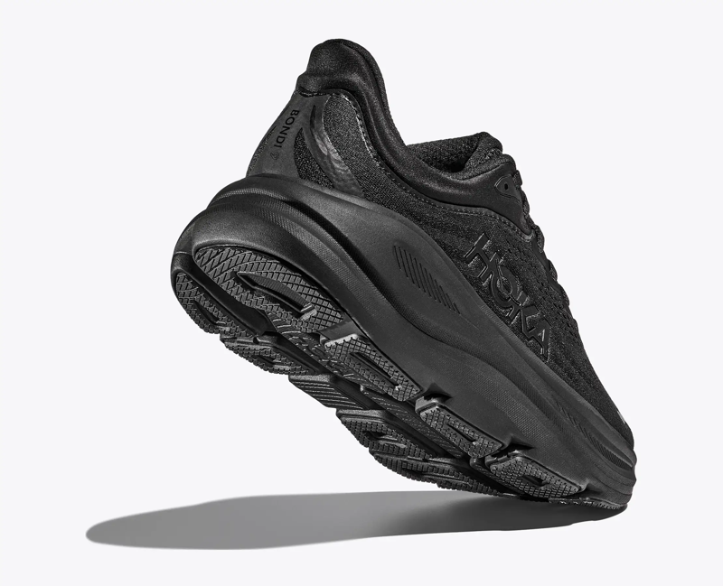 Hoka Men's Bondi 9 Wide in Black/Black-4