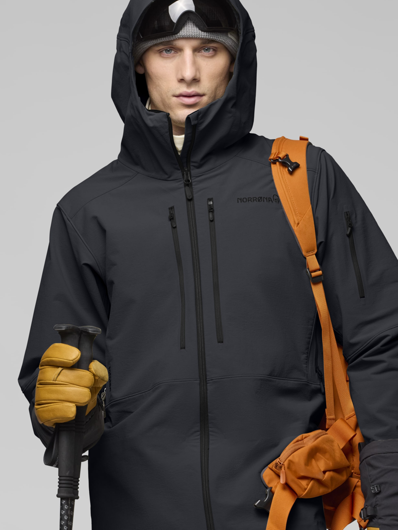 Norrona Men's Lofoten Flex1 Jacket in Caviar Black-6