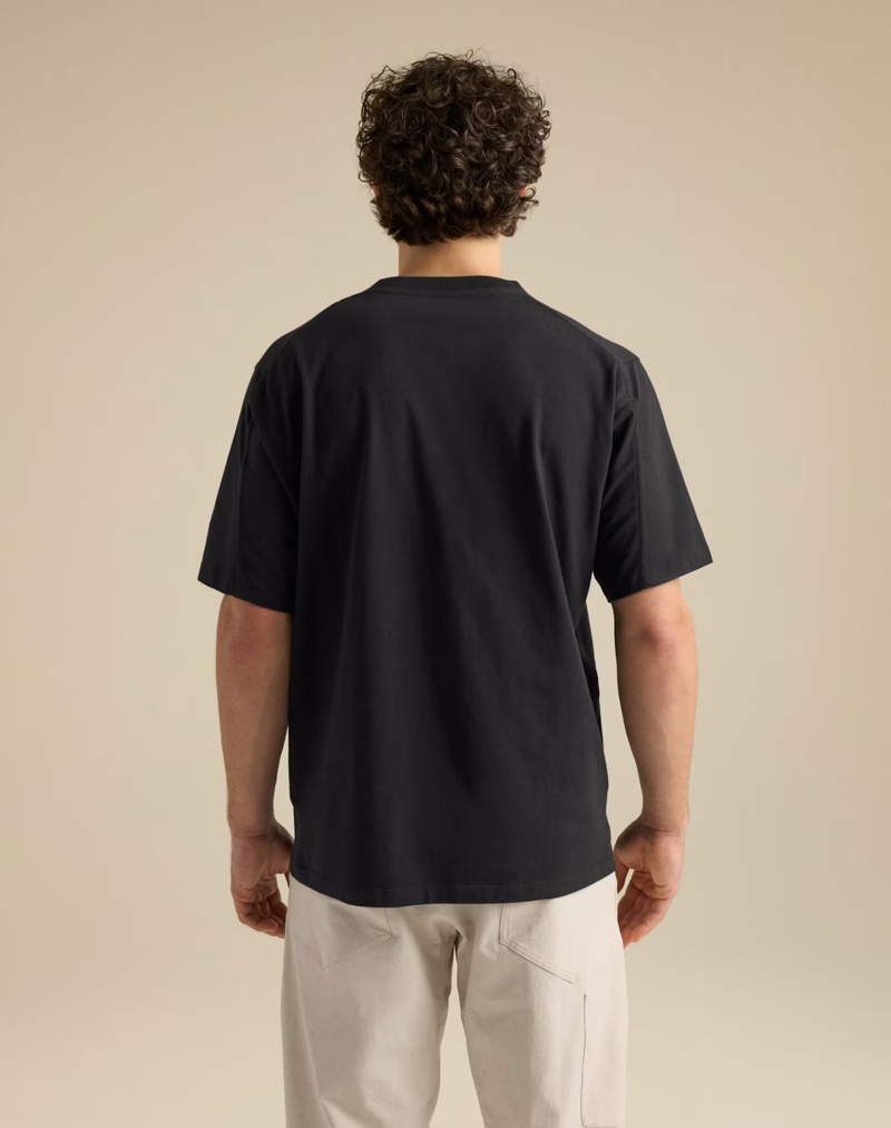 Arc'teryx Men's Kragg Cotton Emblem Crew Tee in Black-4