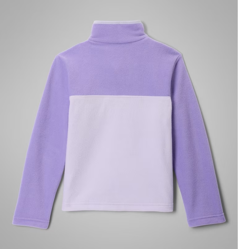 Columbia Kid's Steens Mtn II 1/4 Snap Fleece Pull-Over in Purple Tint/Paisley Purple-1