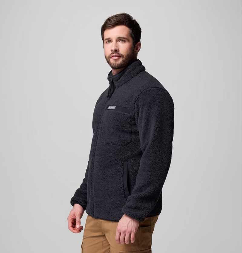 Columbia Men's Rugged Ridge High Pile Full Zip in Black-2