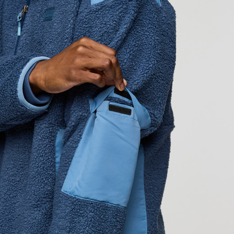 Cotopaxi Men's Bacano Fleece Jacket in Deep Sea and Fjord-8