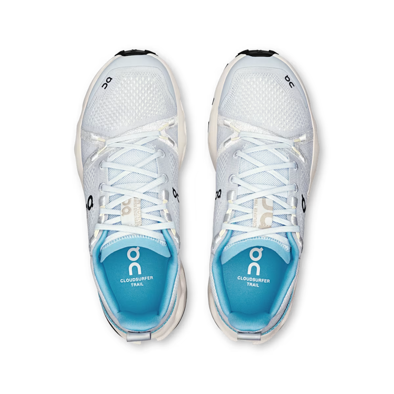 On Running Women's Cloudsurfer Trail in Arctic/Ivory-3