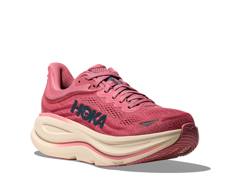 Hoka Women's Bondi 9 in Lingonberry/Cranberry-2