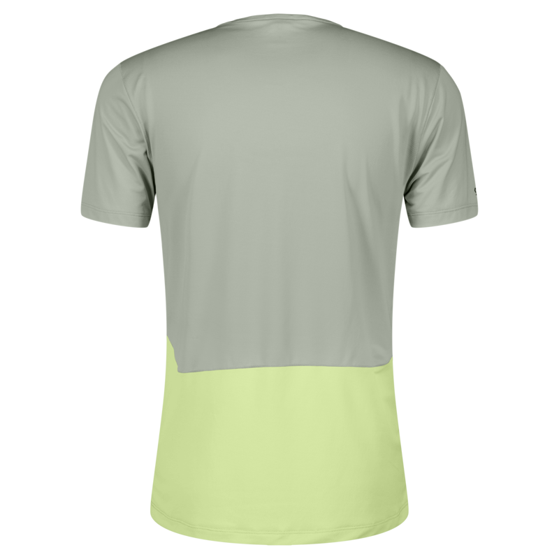 Scott Men's Endurance Tech Tee in Spray Grey/Acid Yellow-1