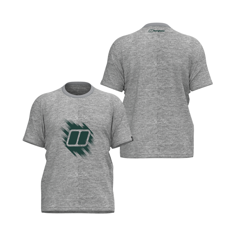 Berghaus Men's Sketched Blocks Essential Tee in Light Grey