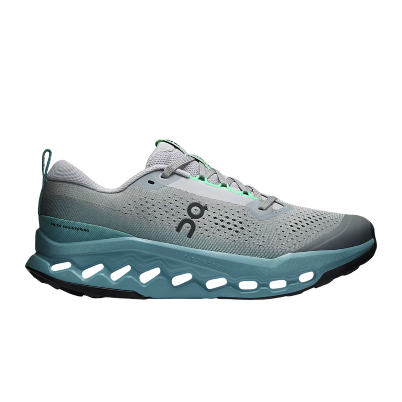On Running Men's Cloudsurfer Trail 2 in Platinum/Tide