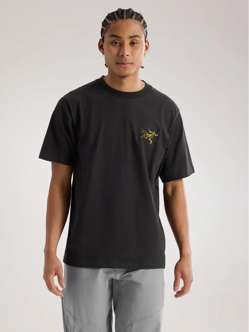 Arc'teryx Men's Kragg Cotton Logo Tee in 24K Black-1