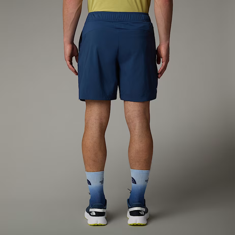 The North Face Men's MA 24/7 7 Graphic Shorts in Shady Blue-4
