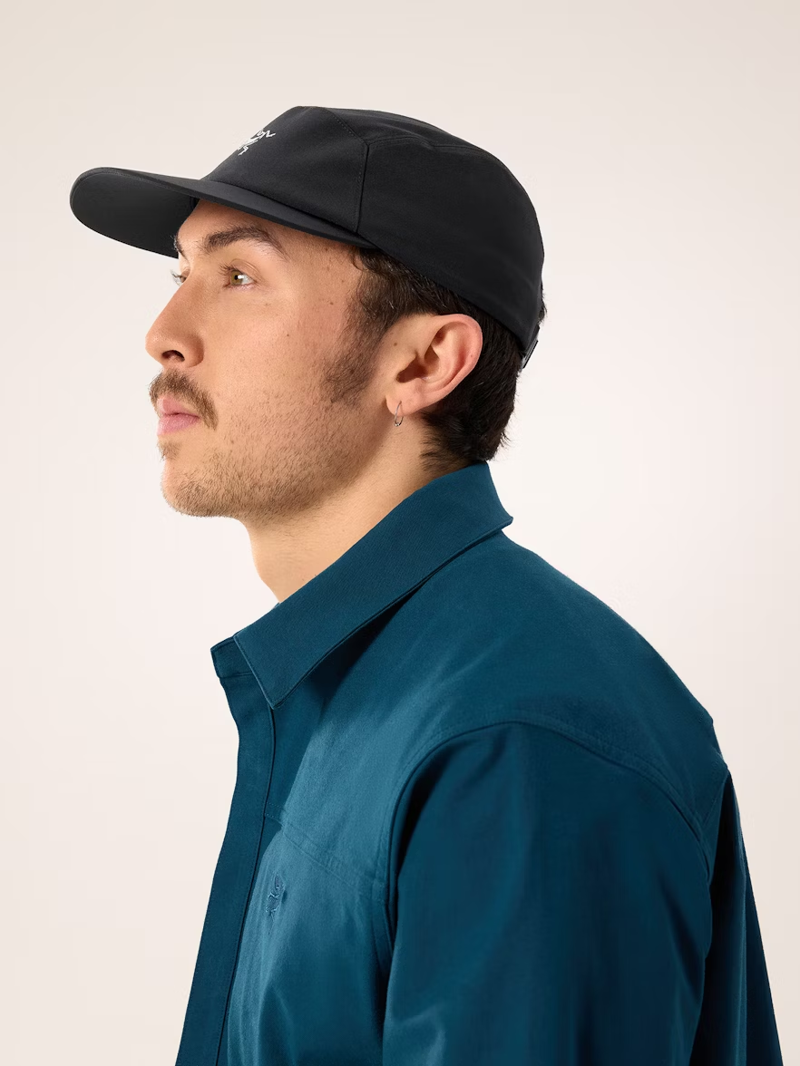 Arc'teryx Gamma 5 Panel Cap in Black/Arctic Silk-3