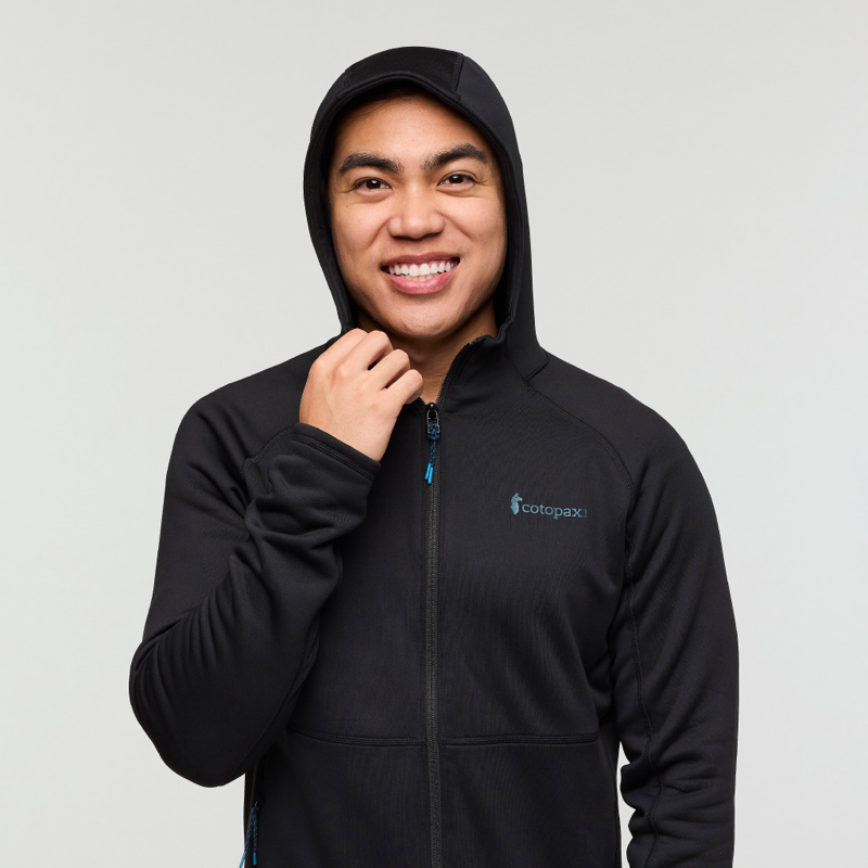Cotopaxi Men's Tempa Fleece Hooded Jacket in Black-9