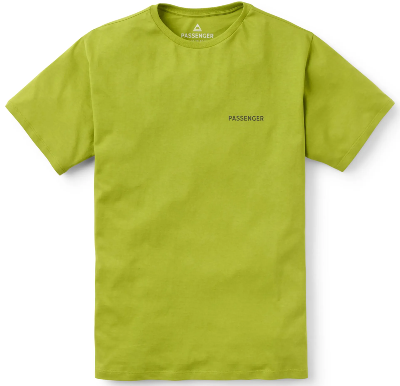 Passenger Men's Roamer Men's Recycled Cotton T-Shirt in Tea Green