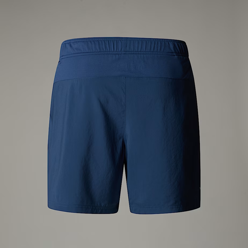 The North Face Men's MA 24/7 7 Graphic Shorts in Shady Blue-1