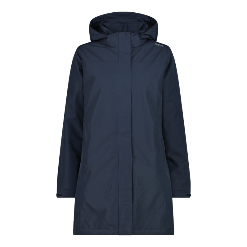 CMP Women's Waterproof Ripstop Parka Zip-Hood in Titanio