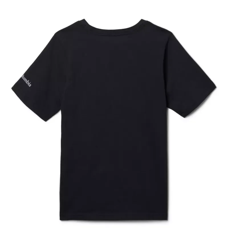 Columbia Kid's Valley Creek Graphic Tee in Black/CSC Branded-1