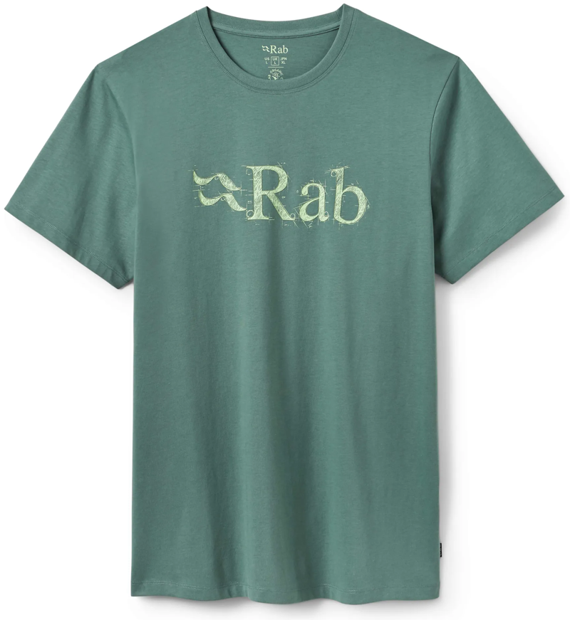 Rab Men's Stance Tech Sketch Tee in Sage