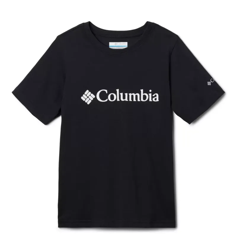 Columbia Kid's Valley Creek Graphic Tee in Black/CSC Branded