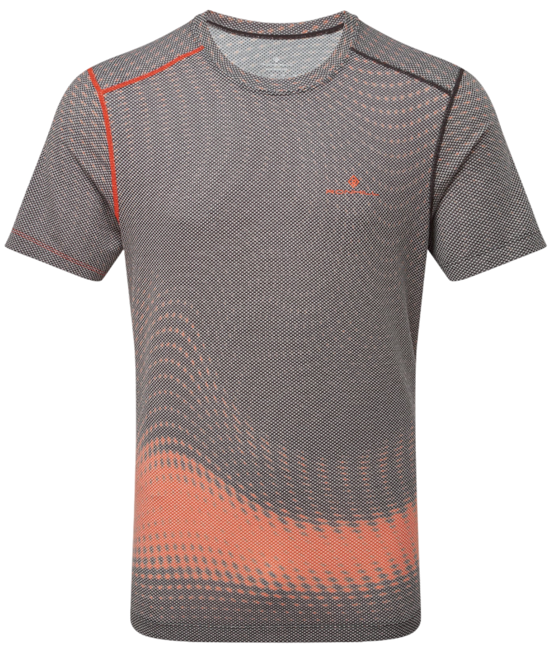Ronhill Men's Tech Golden Hour Tee in Red Motion