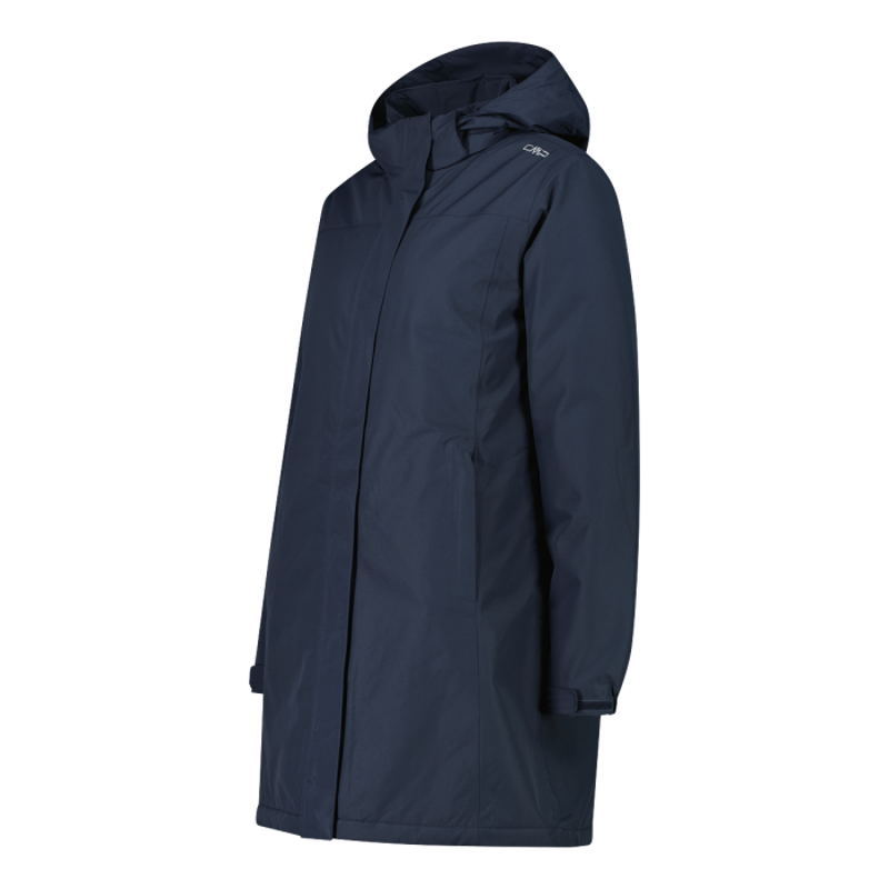 CMP Women's Waterproof Ripstop Parka Zip-Hood in Titanio-1