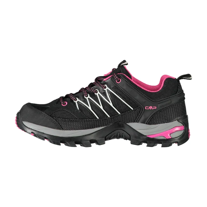 CMP Women's Rigel Low Waterproof in Black/Glacier Grey-1