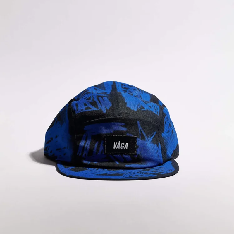 Vaga Scribble Cap in Electric Blue/Black-1