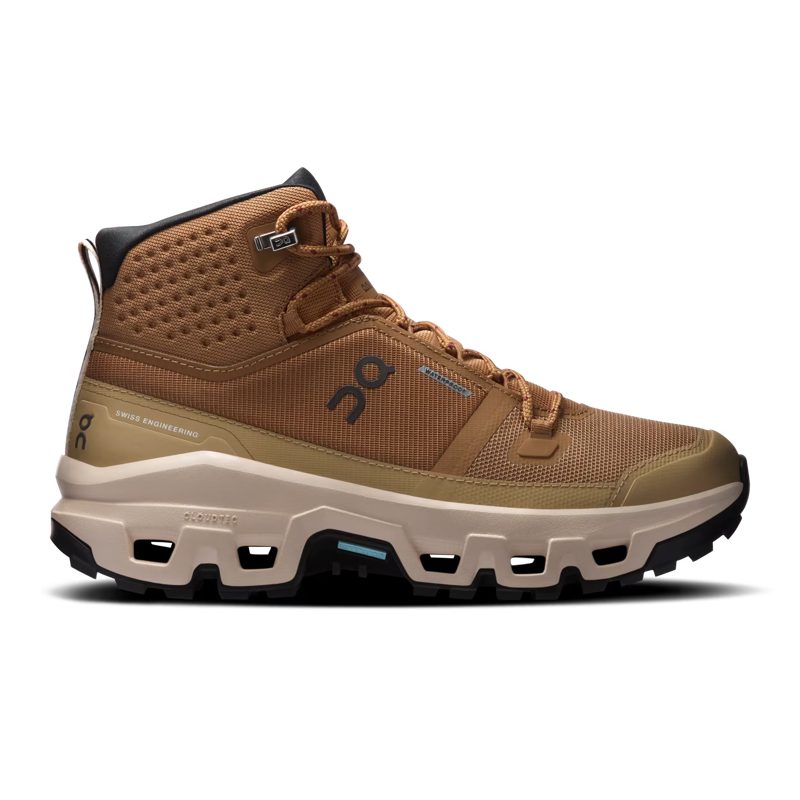 On Running Women's Cloudrock Mid Waterproof in Sphinx/Sand