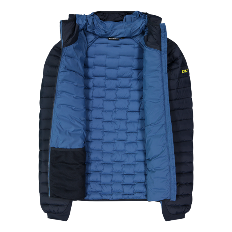 CMP Men's Sorona Padded Hooded Jacket in Bluestone-1