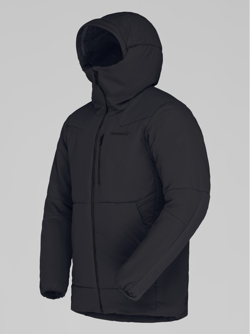 Norrona Men's Tamok Thermo80 Zip Hood in Caviar Black-1