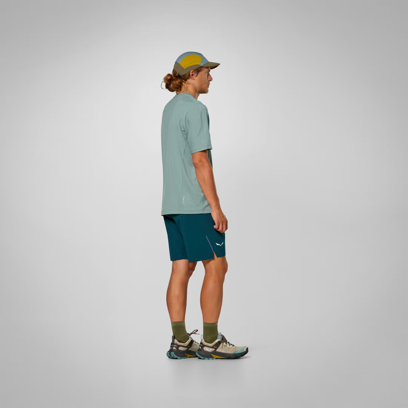 Salewa Men's Pedroc Durastretch Light Shorts in Pond Blue-6