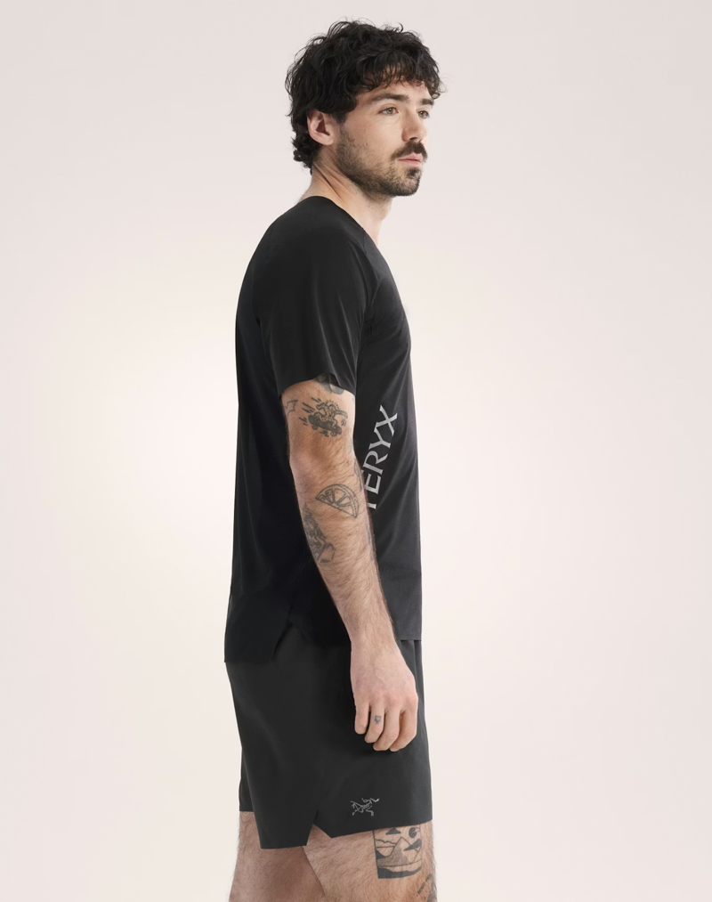 Arc'teryx Men's Norvan Downword Logo Tee in Black-2