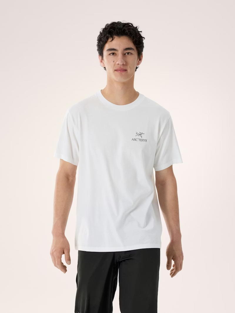 Arc'teryx Men's Kragg Cotton Bird Tee in White Light/Black-1
